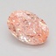 1.06 Ct. Fancy Vivid Pink Oval Lab Grown Diamond