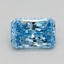0.47 Ct. Fancy Vivid Blue Radiant Lab Grown Diamond