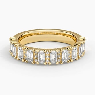 Naya Half Coverage Lab Diamond Ring (7/8 ct. tw.) in 18K Yellow Gold
