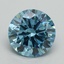 5.02 Ct. Fancy Vivid Blue Round Lab Grown Diamond