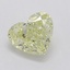 0.55 Ct. Fancy Light Yellow Heart Diamond