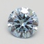 1.52 Ct. Fancy Vivid Blue Round Lab Grown Diamond