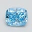 2.10 Ct. Fancy Vivid Blue Cushion Lab Grown Diamond