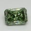 3.06 Ct. Fancy Vivid Pacific Green Radiant Lab Grown Diamond