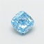 1.06 Ct. Fancy Vivid Blue Cushion Lab Grown Diamond