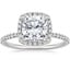 18K White Gold Waverly Halo Diamond Ring (1/2 ct. tw.), smalltop view
