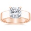14K Rose Gold Alden Diamond Ring, smalltop view