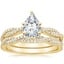14K Yellow Gold Petite Luxe Twisted Vine Bridal Set (1/2 ct. tw.)