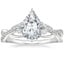 18K White Gold Garland Diamond Ring, smalltop view