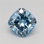 1.09 Ct. Fancy Vivid Blue Cushion Lab Grown Diamond