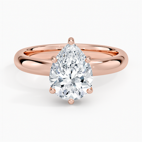 14K Rose Gold Sydney Perfect Fit Halo 3mm Diamond Ring