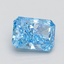 1.51 Ct. Fancy Vivid Blue Radiant Lab Grown Diamond