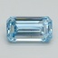2.35 Ct. Fancy Intense Blue Emerald Lab Grown Diamond