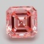 3.10 Ct. Fancy Vivid Pink Asscher Lab Grown Diamond