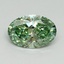 1.28 Ct. Fancy Vivid Pacific Green Oval Lab Grown Diamond