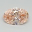 3.99 Ct. Fancy Intense Pink Oval Lab Grown Diamond