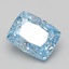 2.01 Ct. Fancy Vivid Blue Cushion Lab Grown Diamond