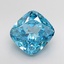 3.54 Ct. Fancy Vivid Blue Cushion Lab Grown Diamond