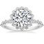 Platinum Marseille Halo Diamond Ring (1/2 ct. tw.), smalltop view