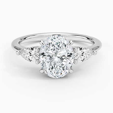 Adorned Opera Three Stone Diamond Ring - Brilliant Earth
