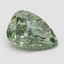1.08 Ct. Fancy Vivid Green Pear Lab Grown Diamond