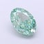 2.09 Ct. Fancy Vivid  Green Oval Lab Grown Diamond