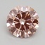 2.18 Ct. Fancy Intense Pink Round Lab Grown Diamond