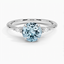 18K White Gold Nadia Diamond Ring, smalltop view
