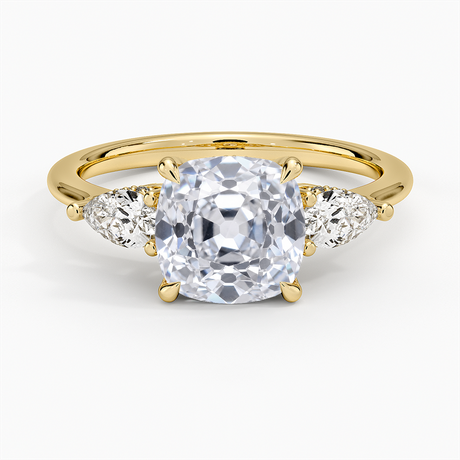 Adorned Opera Three Stone Diamond Ring - Brilliant Earth