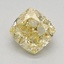 1.01 Ct. Fancy Intense  Yellow Cushion Lab Grown Diamond