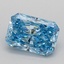 0.53 Ct. Fancy Vivid Blue Radiant Lab Grown Diamond