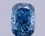 1.76 Ct. Fancy Vivid  Blue Cushion Lab Grown Diamond