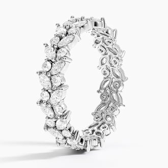 Jardiniere Eternity Lab Diamond Ring in Platinum