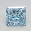 2.75 Ct. Fancy Vivid Blue Princess Lab Grown Diamond