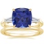 14K Yellow Gold Symphony Diamond Ring (1/2 ct. tw.) with Petite Comfort Fit Wedding Ring