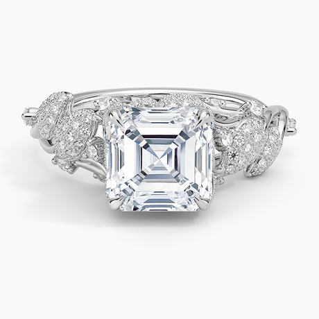 18K White Gold Luxe Canopy Diamond Ring
