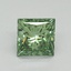 1.04 Ct. Fancy Vivid Pacific Green Princess Lab Grown Diamond