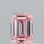 0.89 Ct. Fancy Intense Pink Emerald Lab Grown Diamond