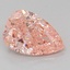 2.51 Ct. Fancy Vivid Pink Pear Lab Grown Diamond