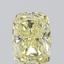 0.94 Ct. Fancy Light  Yellow Cushion Lab Grown Diamond