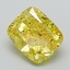 2.53 Ct. Fancy Vivid Yellow Cushion Lab Grown Diamond