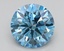 2.51 Ct. Fancy Vivid Blue Round Lab Grown Diamond