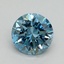 1.01 Ct. Fancy Vivid Blue Round Lab Grown Diamond