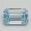 1.52 Ct. Fancy Intense Blue Emerald Lab Grown Diamond