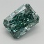 1.55 Ct. Fancy Vivid Green Radiant Lab Grown Diamond