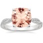 18K White Gold Petite Luxe Twisted Vine Diamond Ring (1/4 ct. tw.), smalltop view
