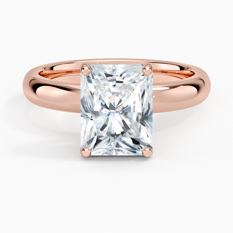 14K Rose Gold Sydney Perfect Fit Halo 3mm Diamond Ring