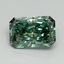 3.02 Ct. Fancy Vivid Green Radiant Lab Grown Diamond