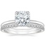 18K White Gold Double Hidden Halo Diamond Ring (1/6 ct. tw.) with Luxe Sia Diamond Open Ring (1/5 ct. tw.)