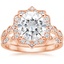 14KR Moissanite Cadenza Halo Diamond Bridal Set (1/4 ct. tw.), smalltop view